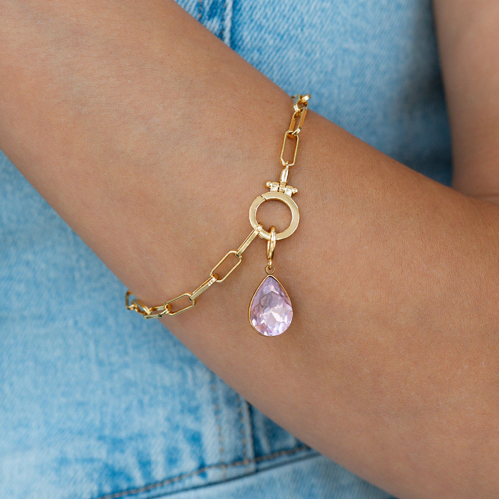 Teardrop Birthstone Charm