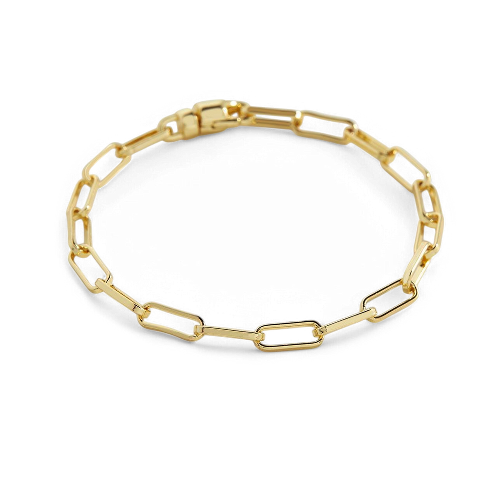 Open Link Paperclip Chain Bracelet