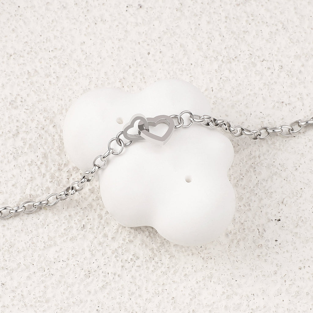 Interlocking Mini Heart Bracelet