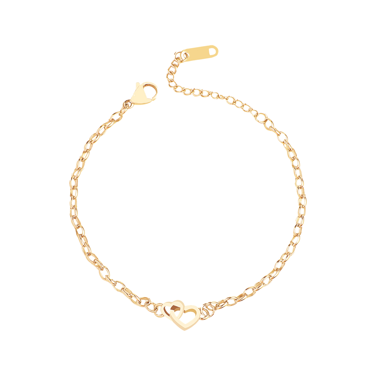 Interlocking Mini Heart Bracelet