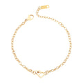 Interlocking Mini Heart Bracelet
