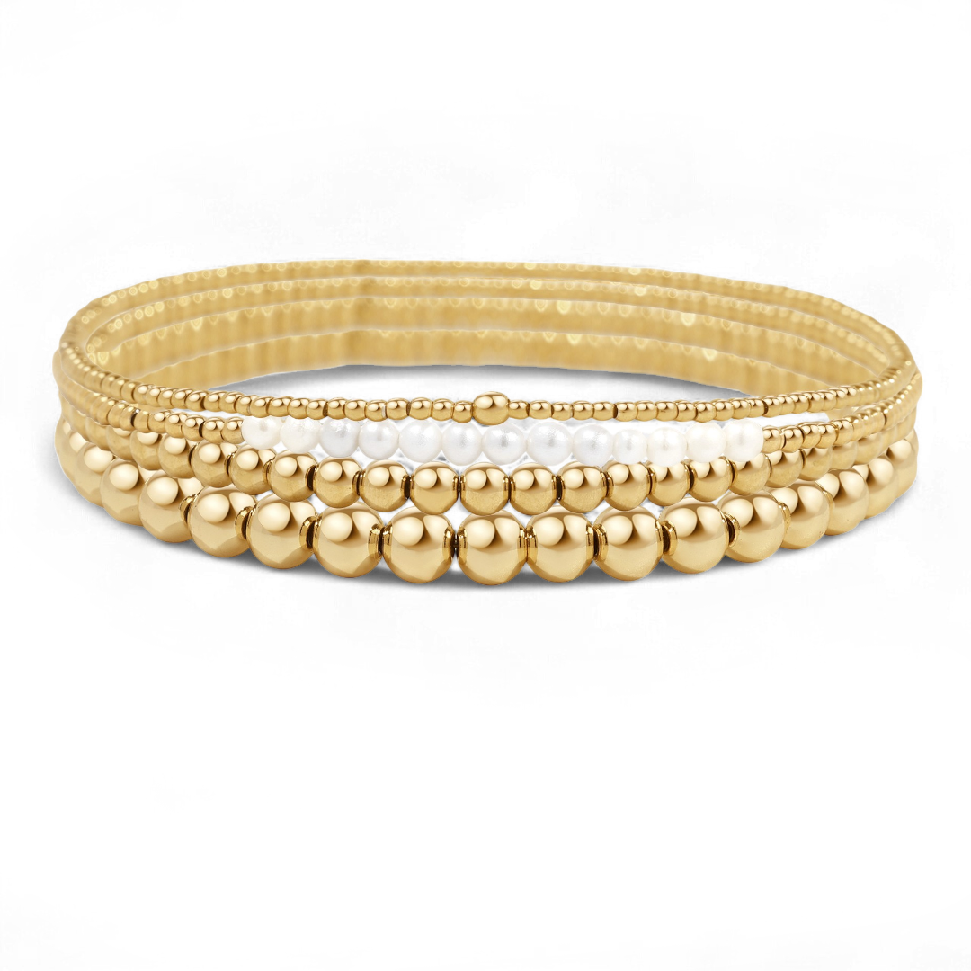Mint & Lily Ensemble de Bracelets à Perles Superposables Quotidien