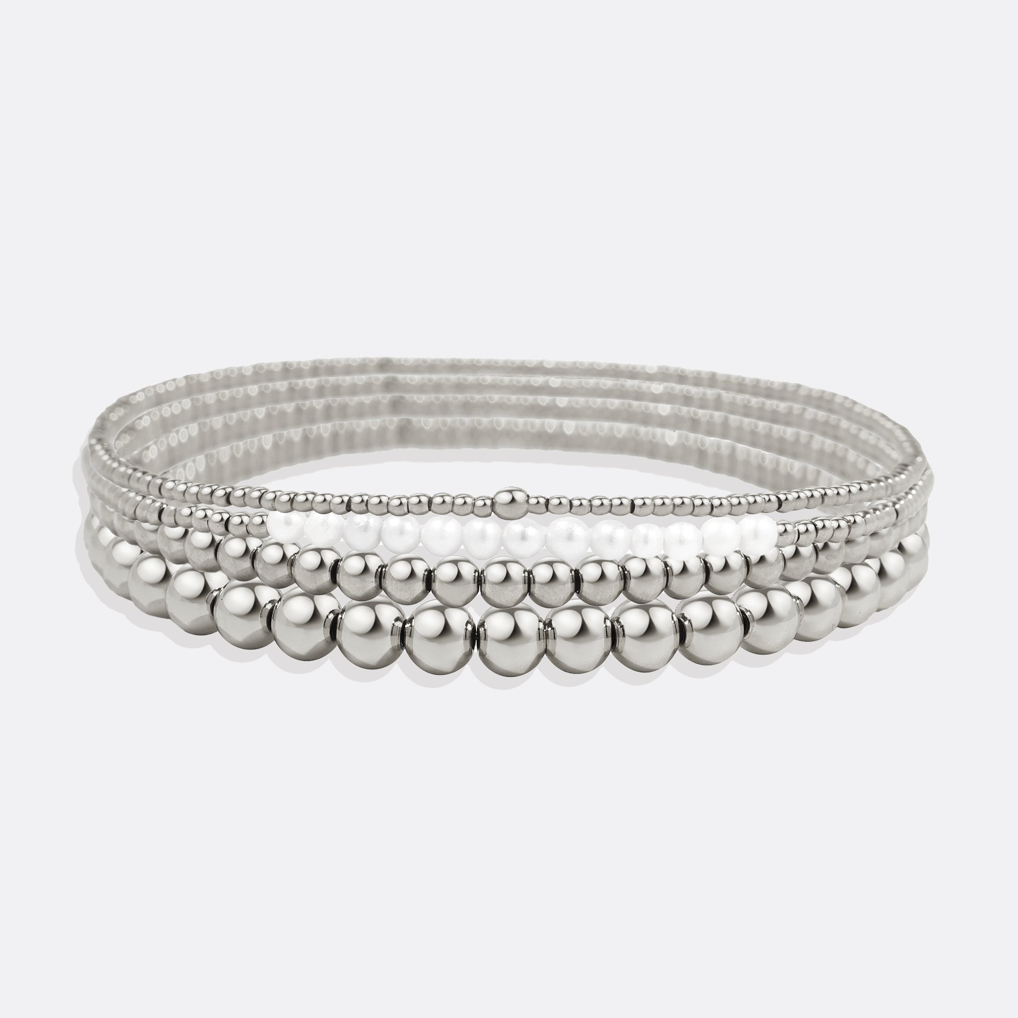 Mint & Lily Ensemble de Bracelets à Perles Superposables Quotidien
