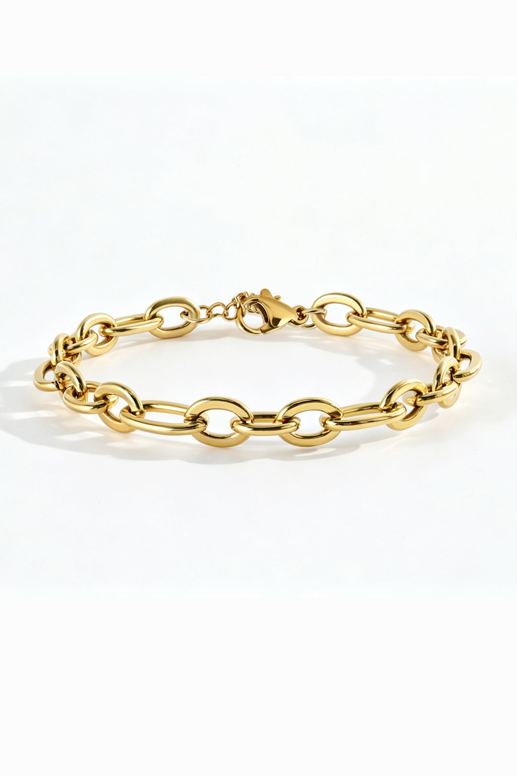 Bold Linked Paperclip Bracelet