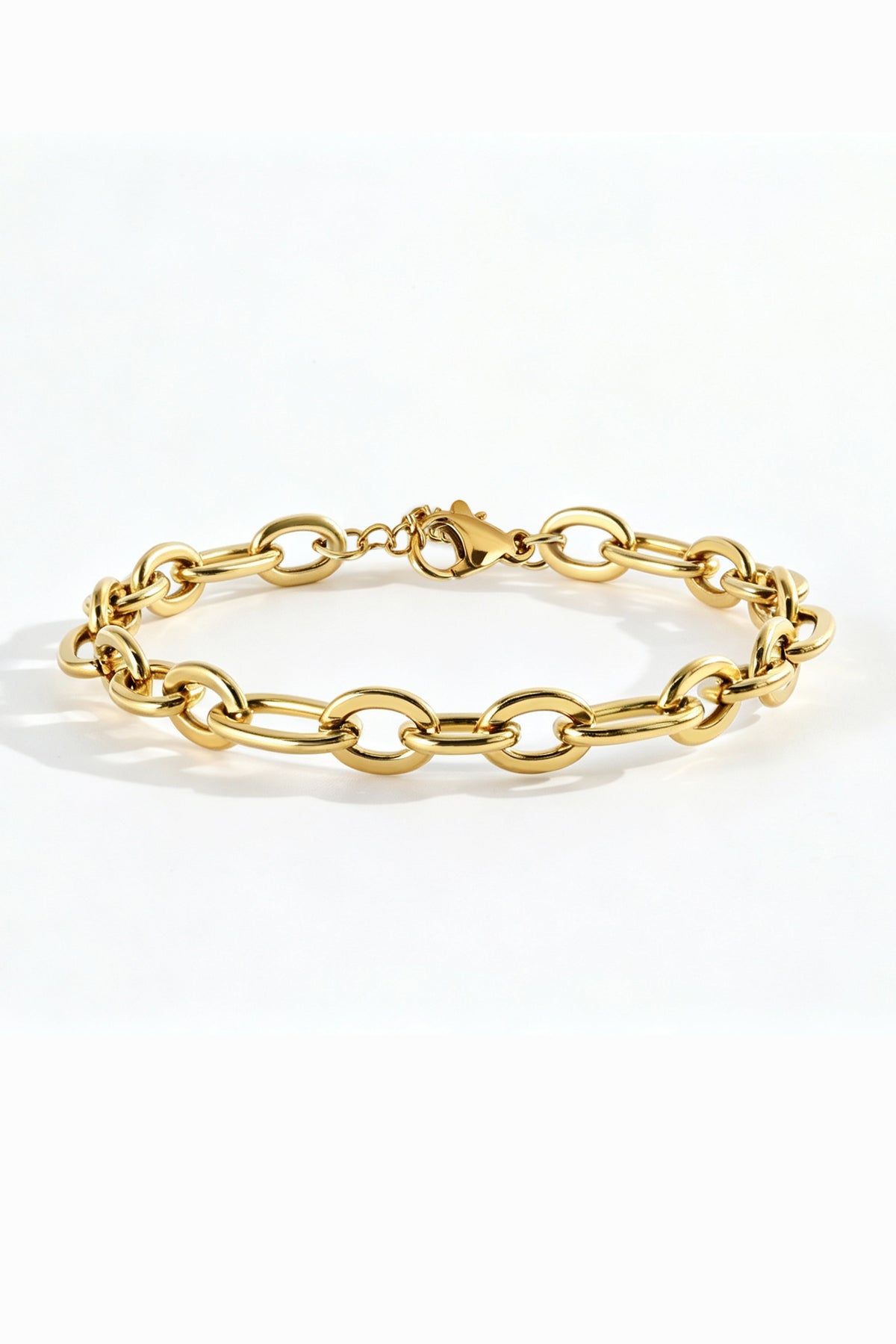 Bold Linked Paperclip Bracelet