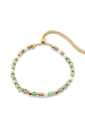Gemstone Beaded Slider Bracelet