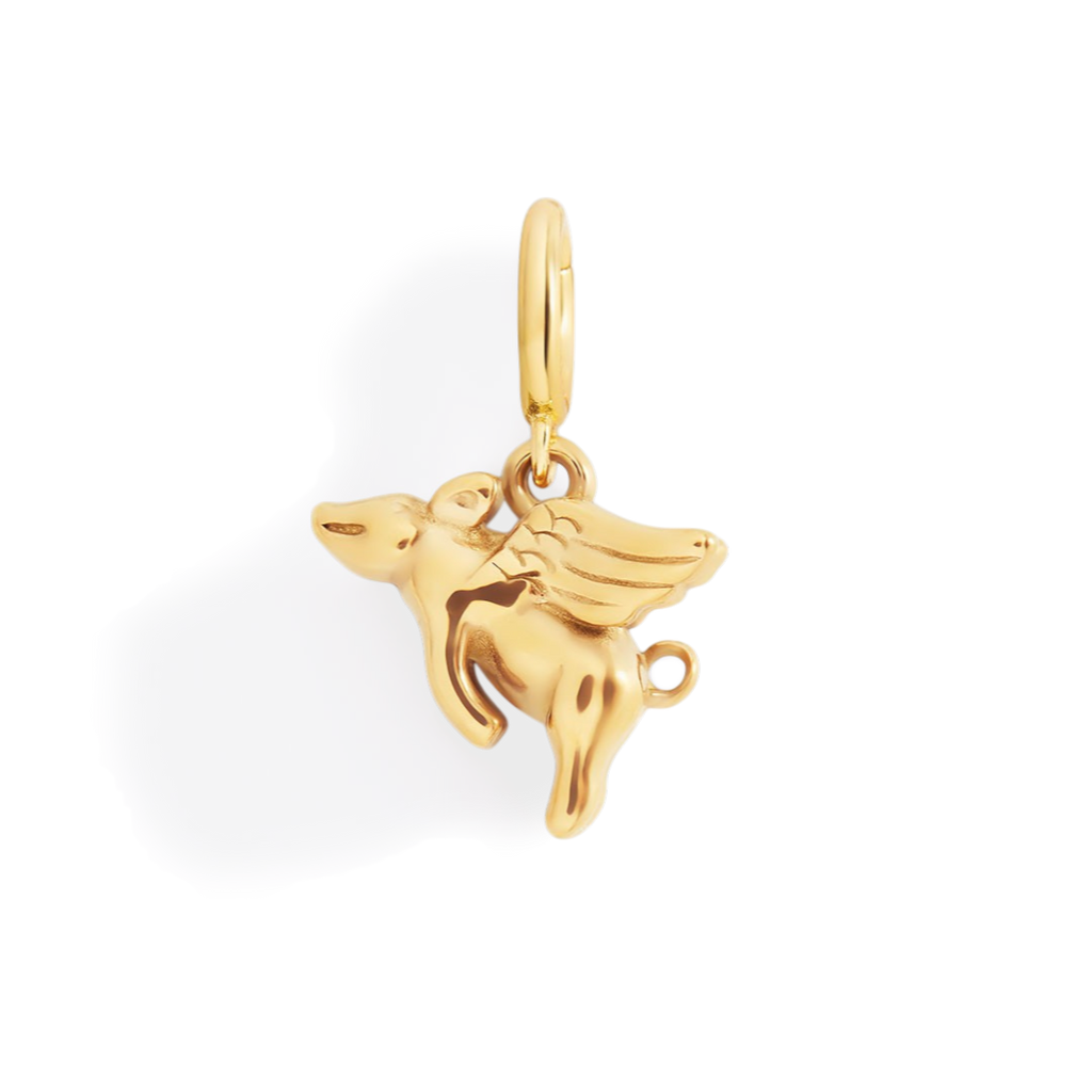Flying Pig Charm