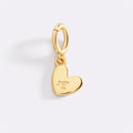 Dainty Heart Initial Charm