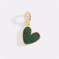 Natural Stone Heart Charm