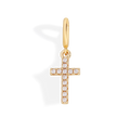 Pave Cross Charm