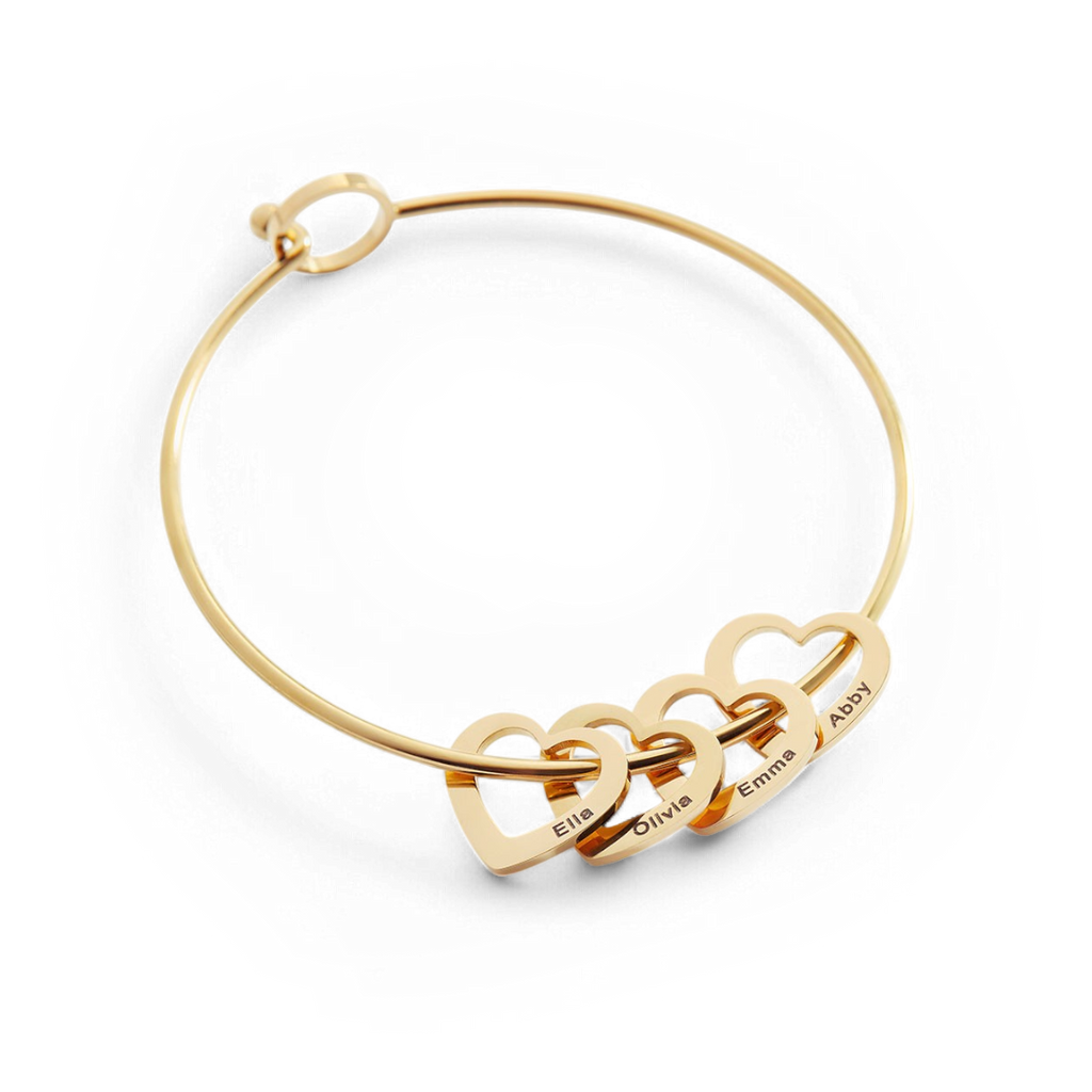 Personalized Hearts Love Bracelet