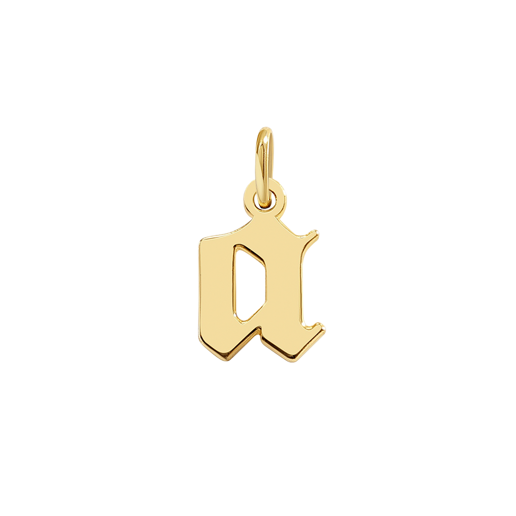 Old English Letter Charm
