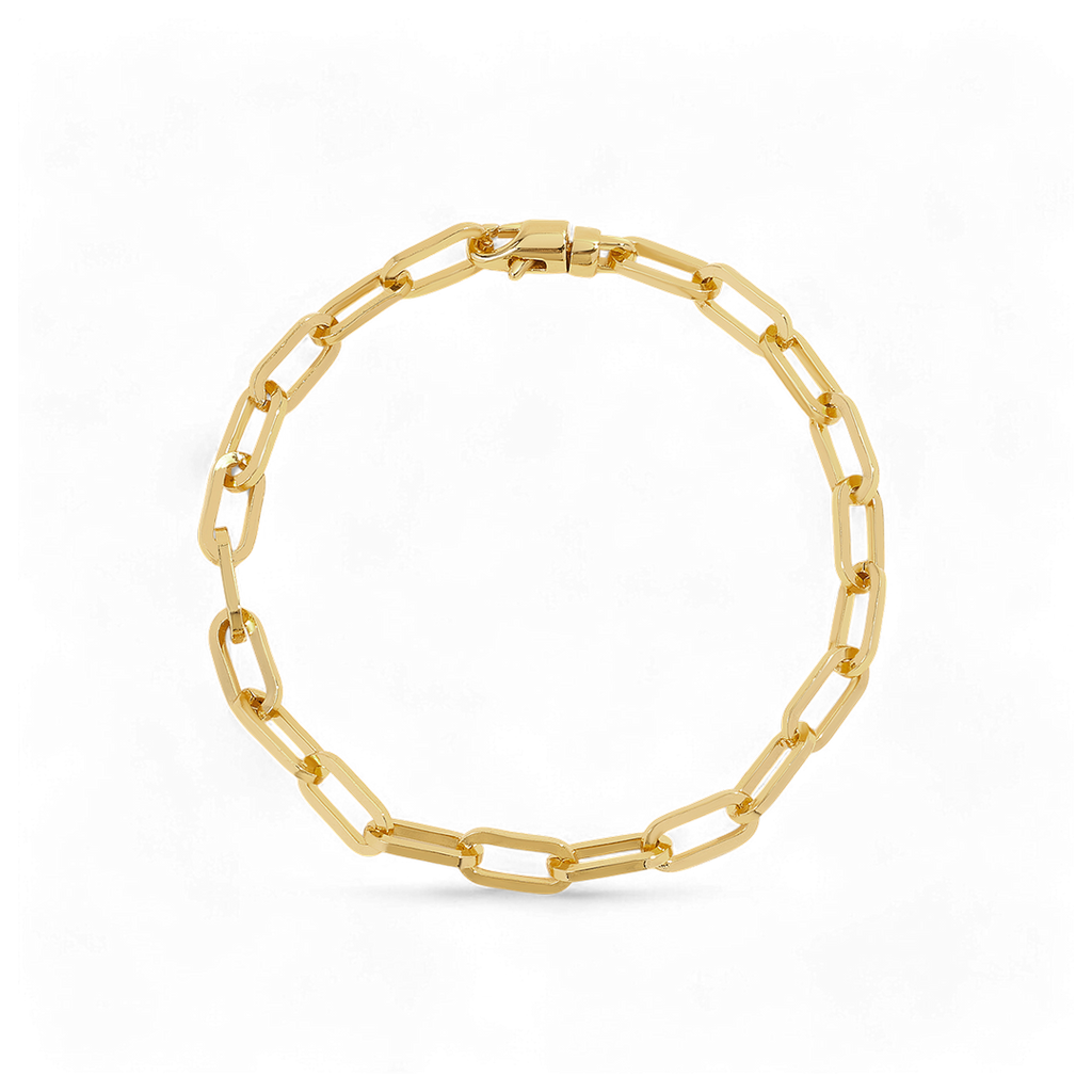 Open Link Paperclip Chain Bracelet