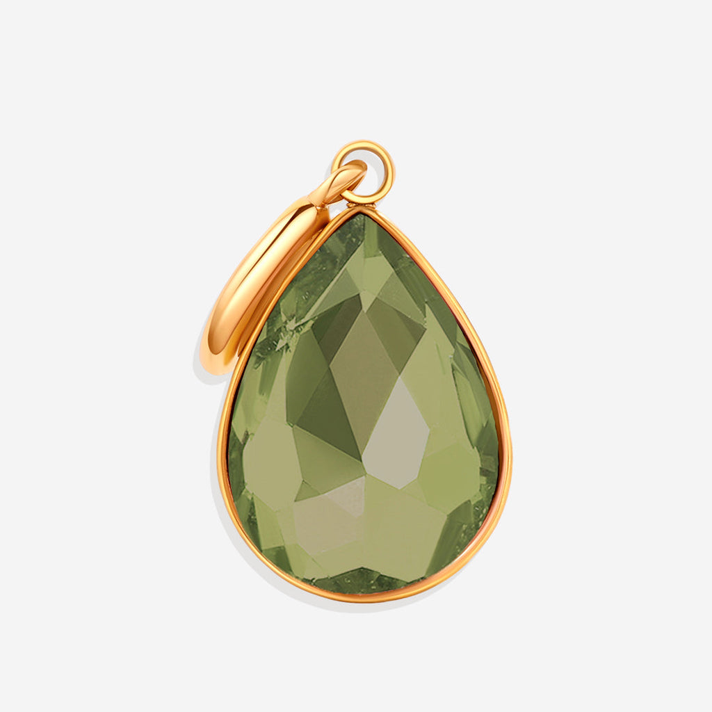 Teardrop Birthstone Charm