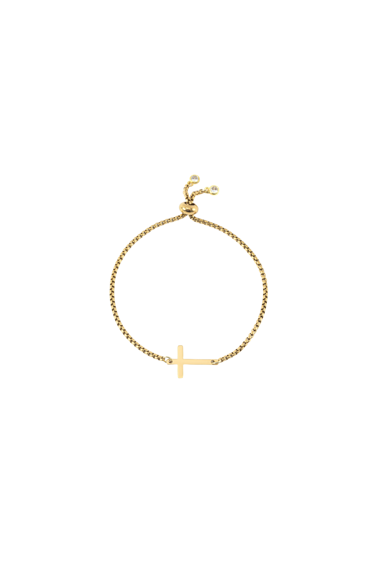 Sideways Cross Slider Bracelet