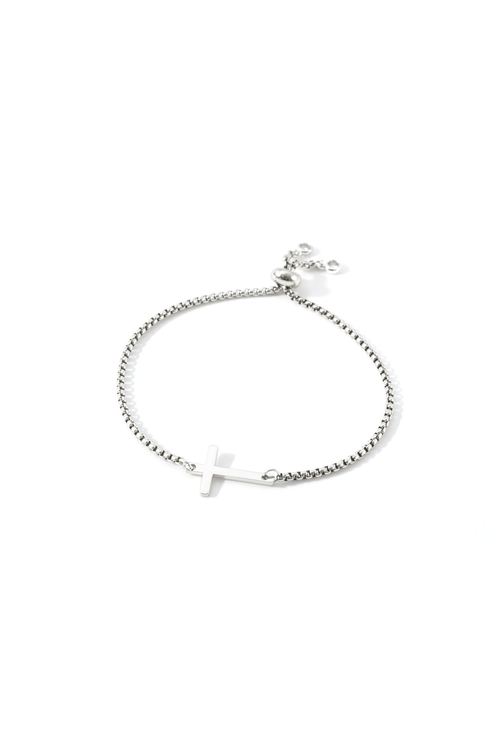 Sideways Cross Slider Bracelet