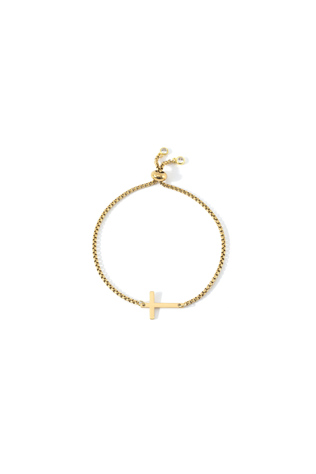 Sideways Cross Slider Bracelet