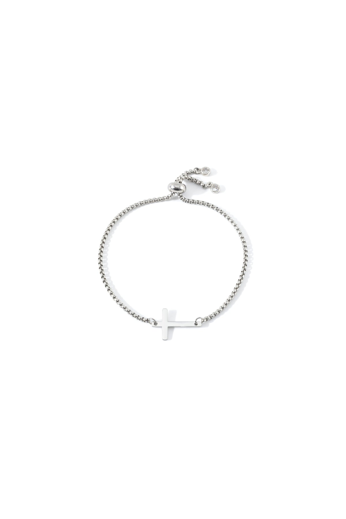 Sideways Cross Slider Bracelet