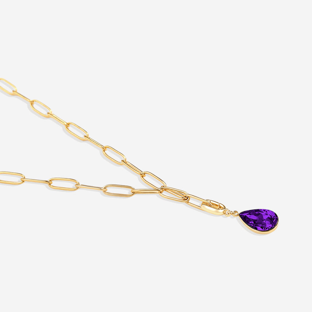Teardrop Birthstone Charm