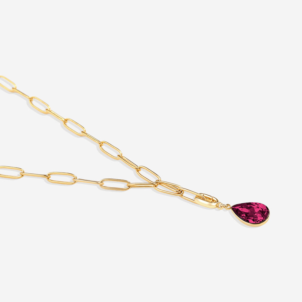 Teardrop Birthstone Charm