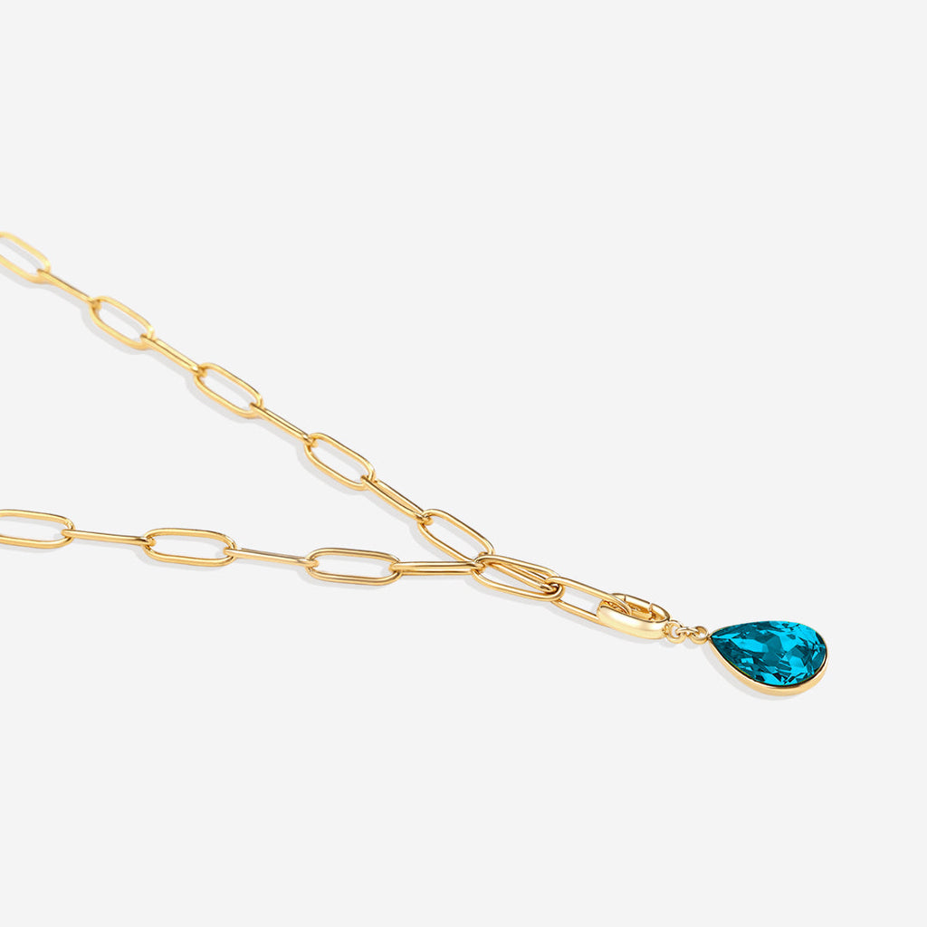 Teardrop Birthstone Charm