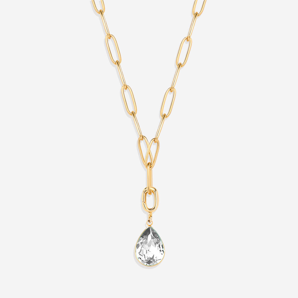 Teardrop Birthstone Charm