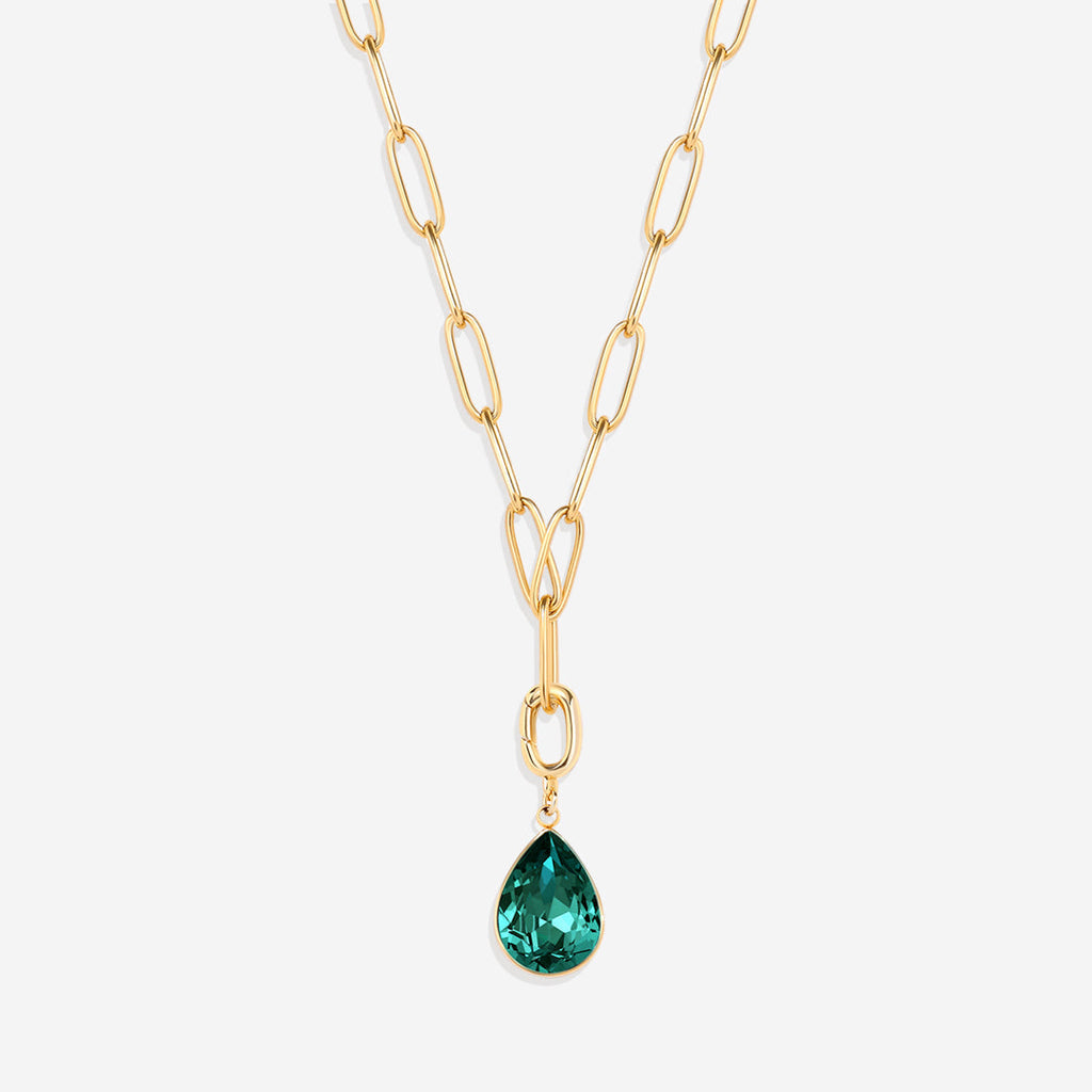 Teardrop Birthstone Charm