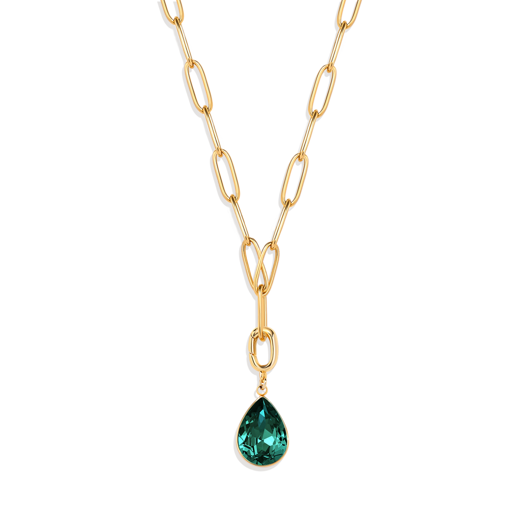 Teardrop Birthstone Charm