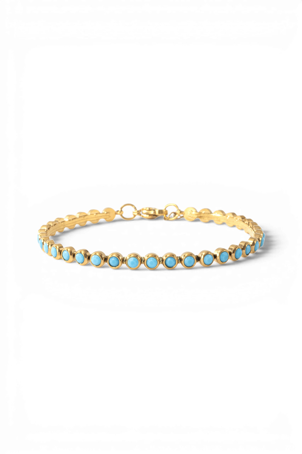 Turquoise Bezel Set Tennis Bracelet