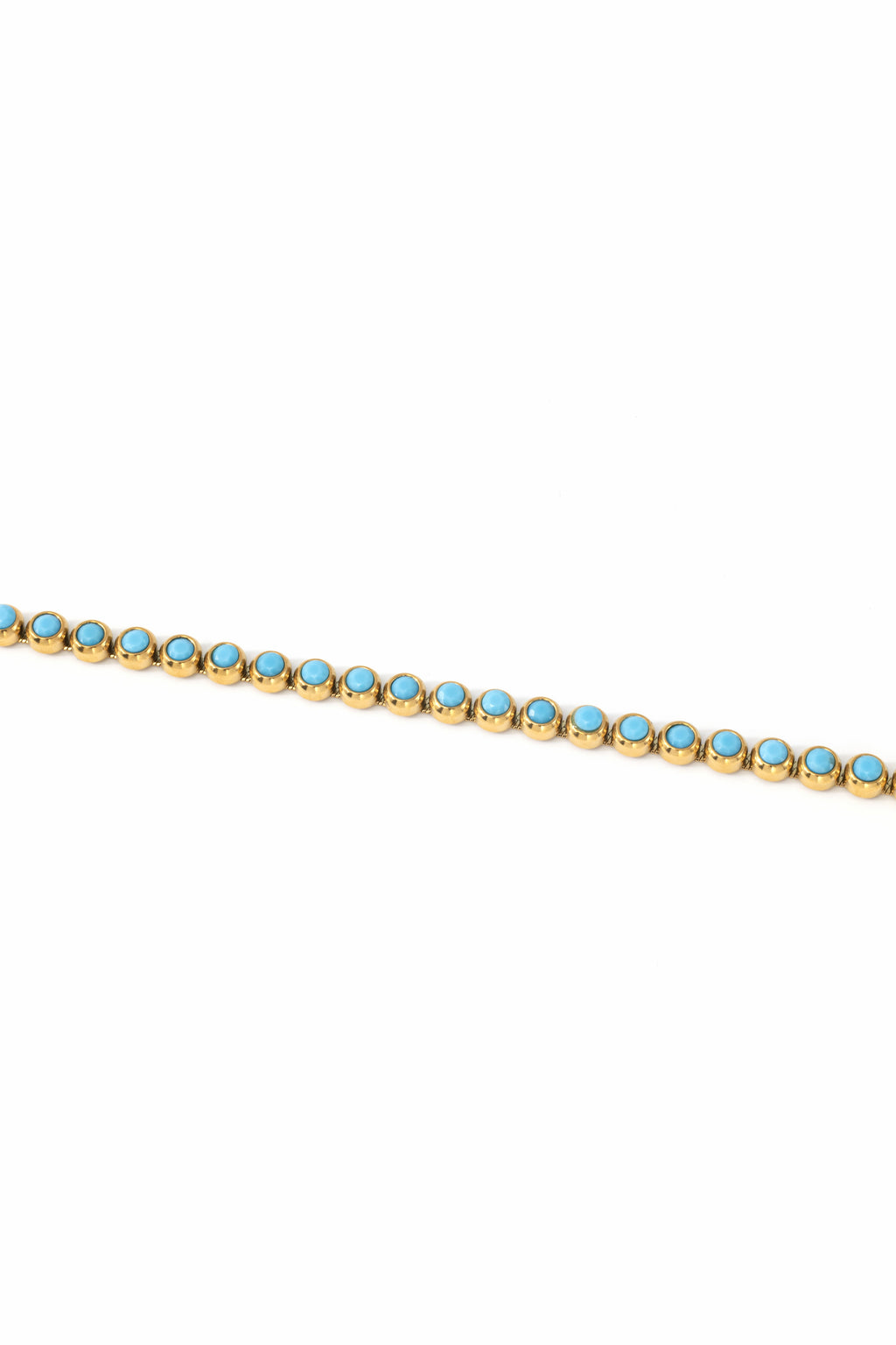 Turquoise Bezel Set Tennis Bracelet