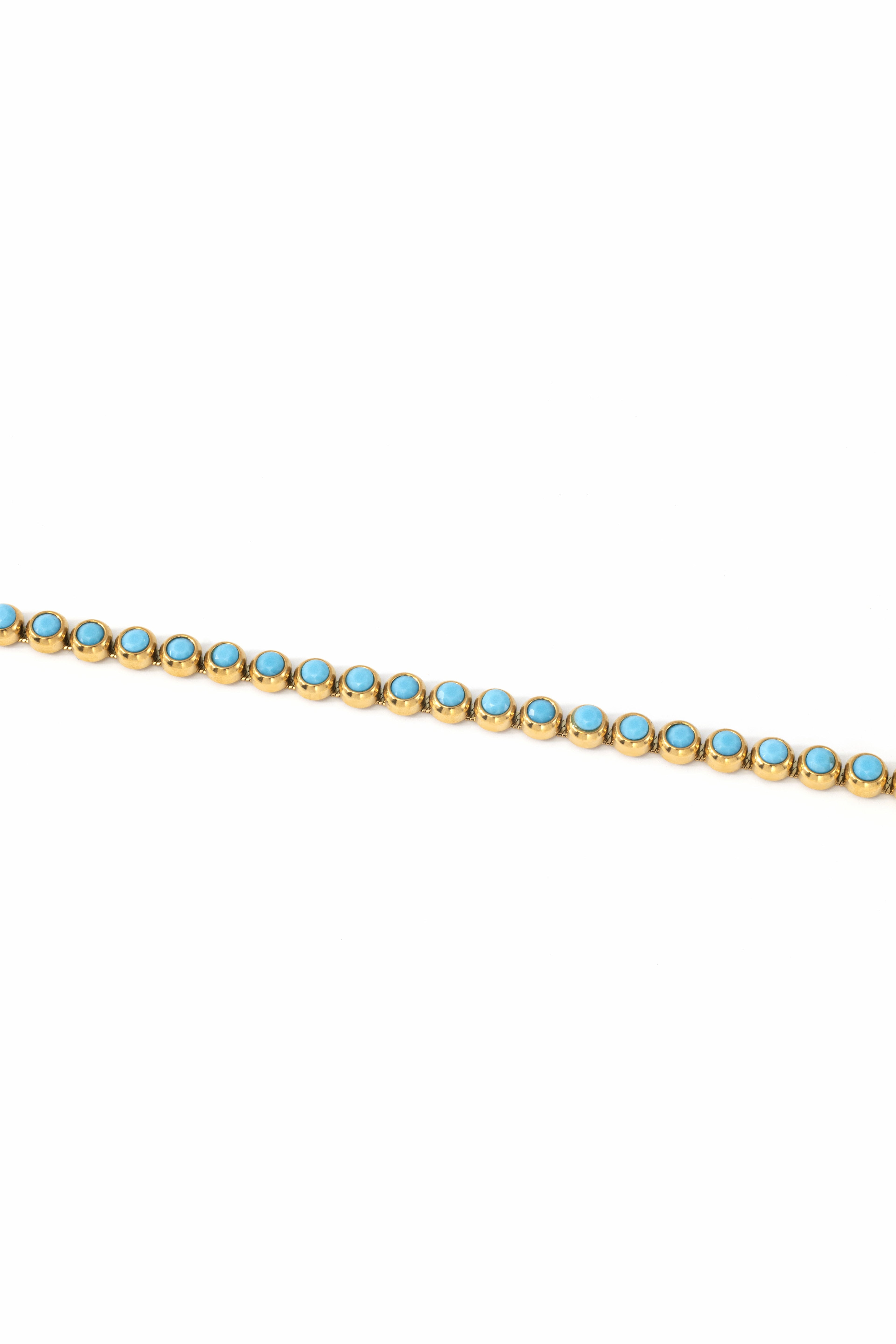 Turquoise Bezel Set Tennis Bracelet