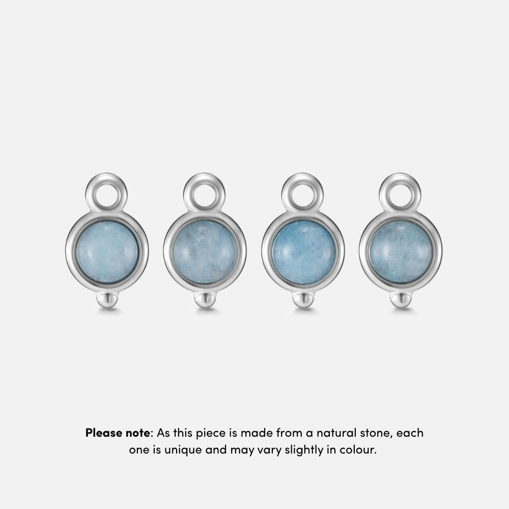 Aquamarine Silver Necklace
