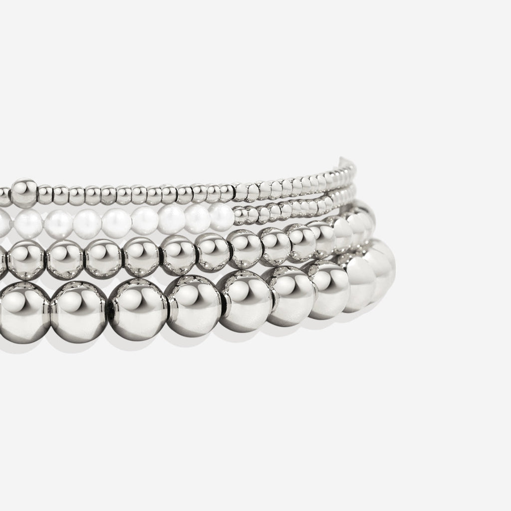 Mint & Lily Ensemble de Bracelets à Perles Superposables Quotidien