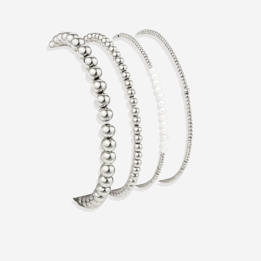 Mint & Lily Ensemble de Bracelets à Perles Superposables Quotidien