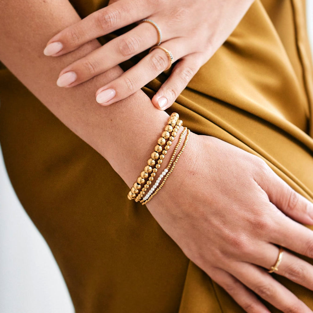 Mint & Lily Ensemble de Bracelets à Perles Superposables Quotidien