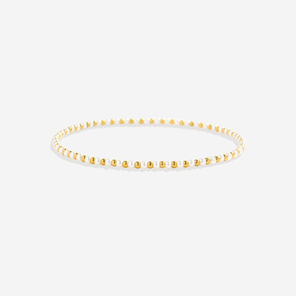 Mint & Lily Ensemble de Bracelets à Perles Turquoises Superposables