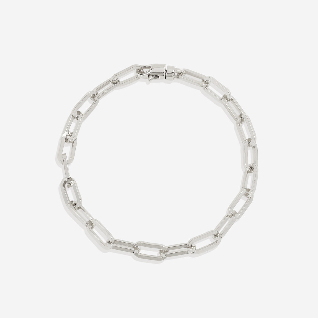 Open Link Paperclip Chain Bracelet