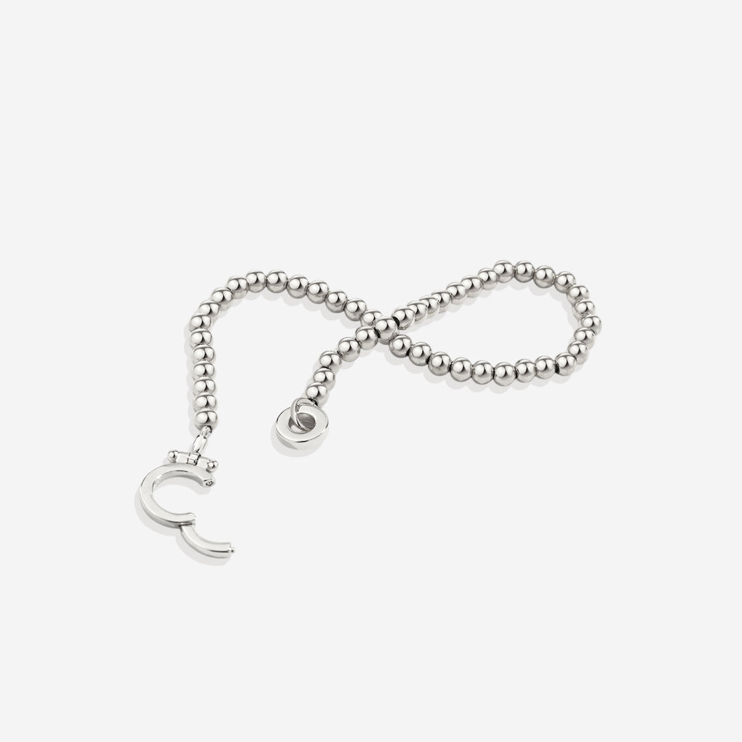 Mint & Lily Bracelet à Perles Dorées avec Fermoir Menthe
