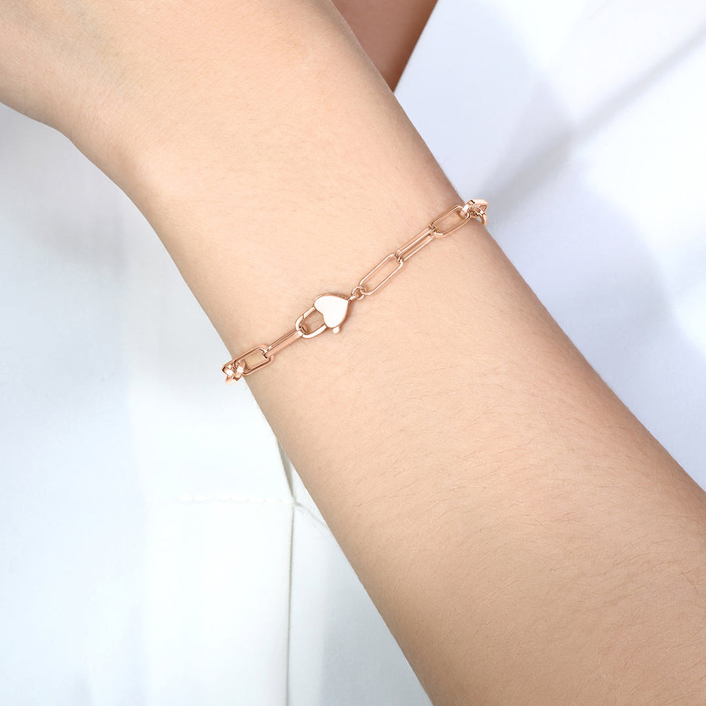 Heart Padlock Bracelet
