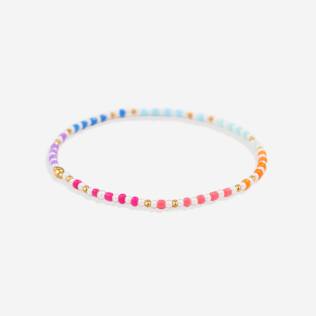 Mint & Lily Ensemble de Bracelets à Perles Superposables Été