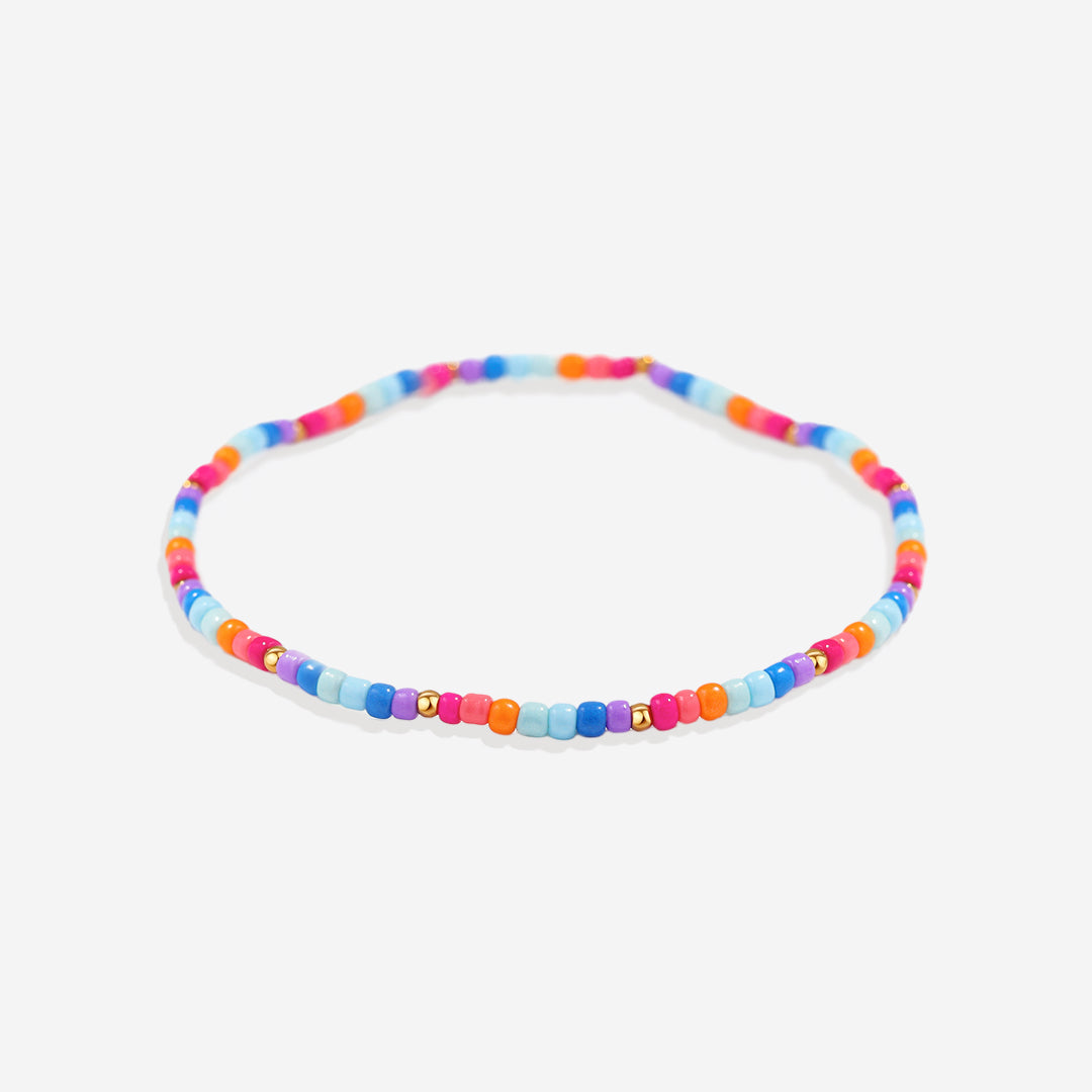 Mint & Lily Ensemble de Bracelets à Perles Superposables Été