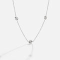 Flower Power Silver Chain Necklace