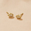 Gold Montana Stud Earrings