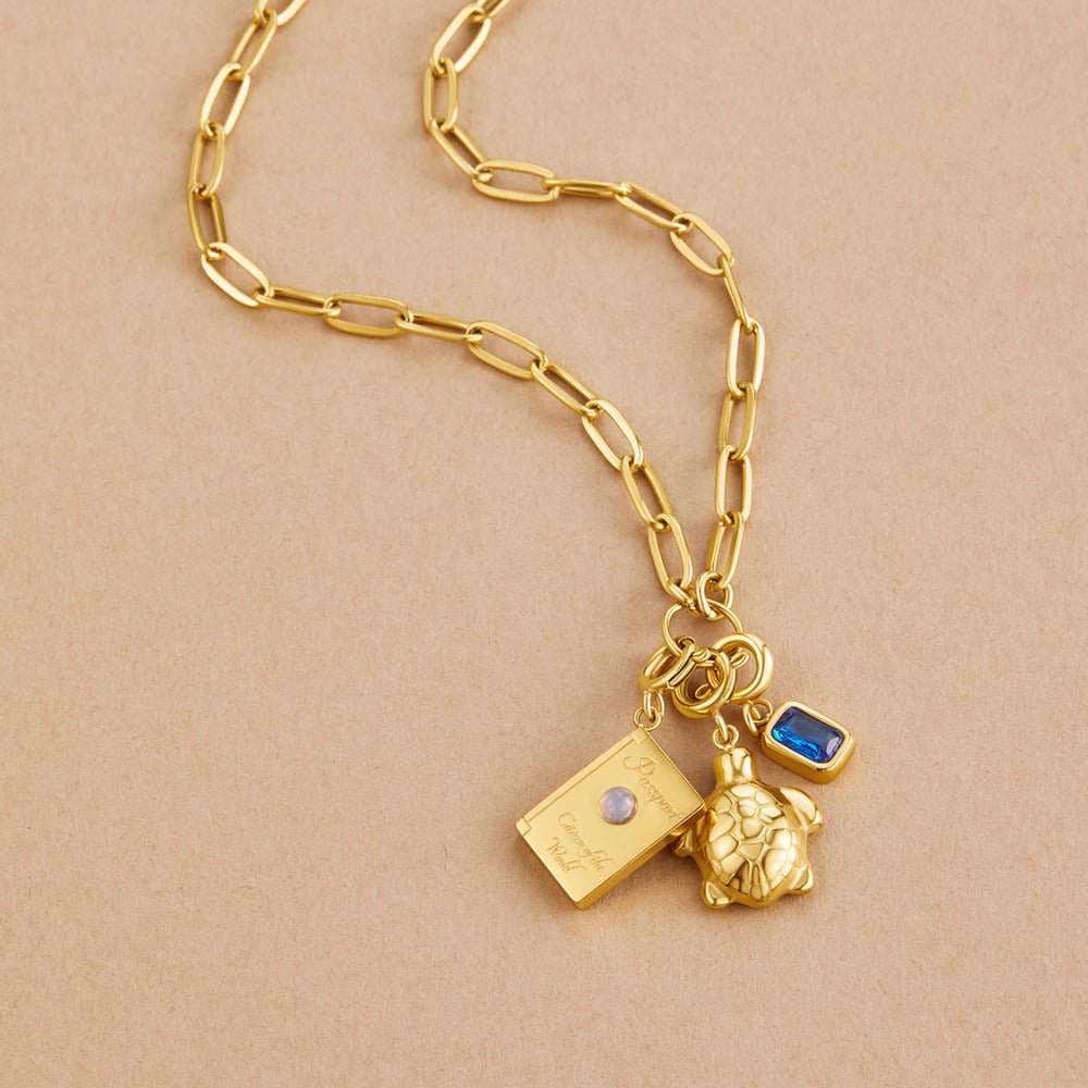Golden Turtle Charm