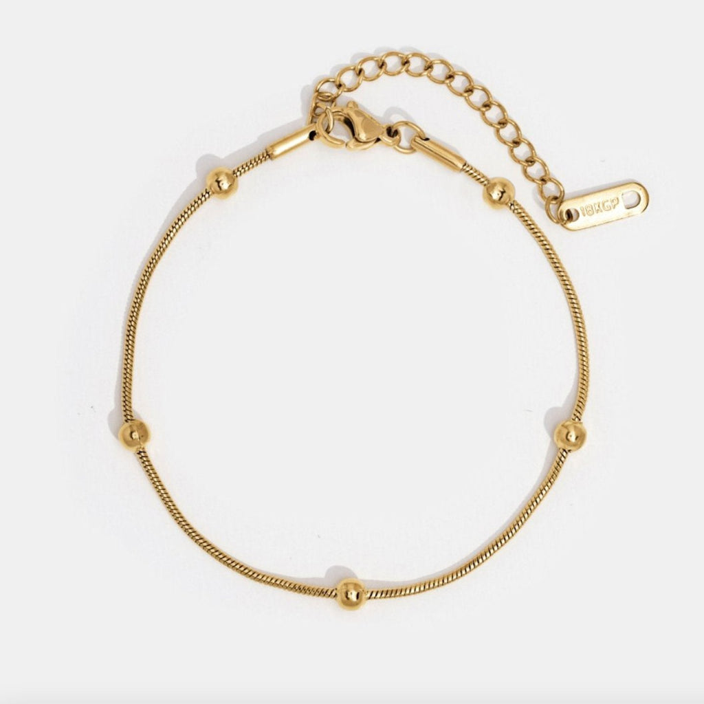 Luna Gold Bead Bracelet