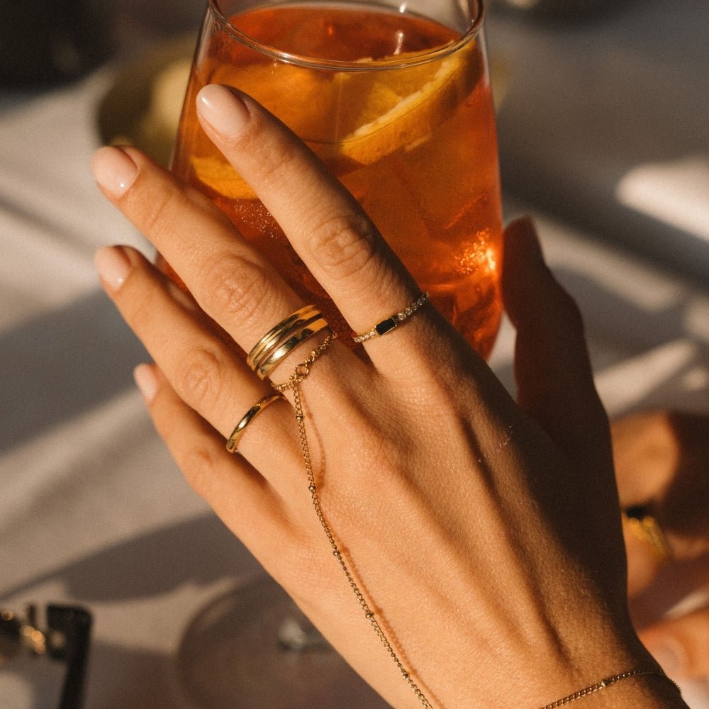 Onyx Black Crystal Ring