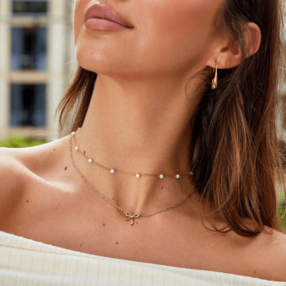 Serenity Bow Pendant Necklace