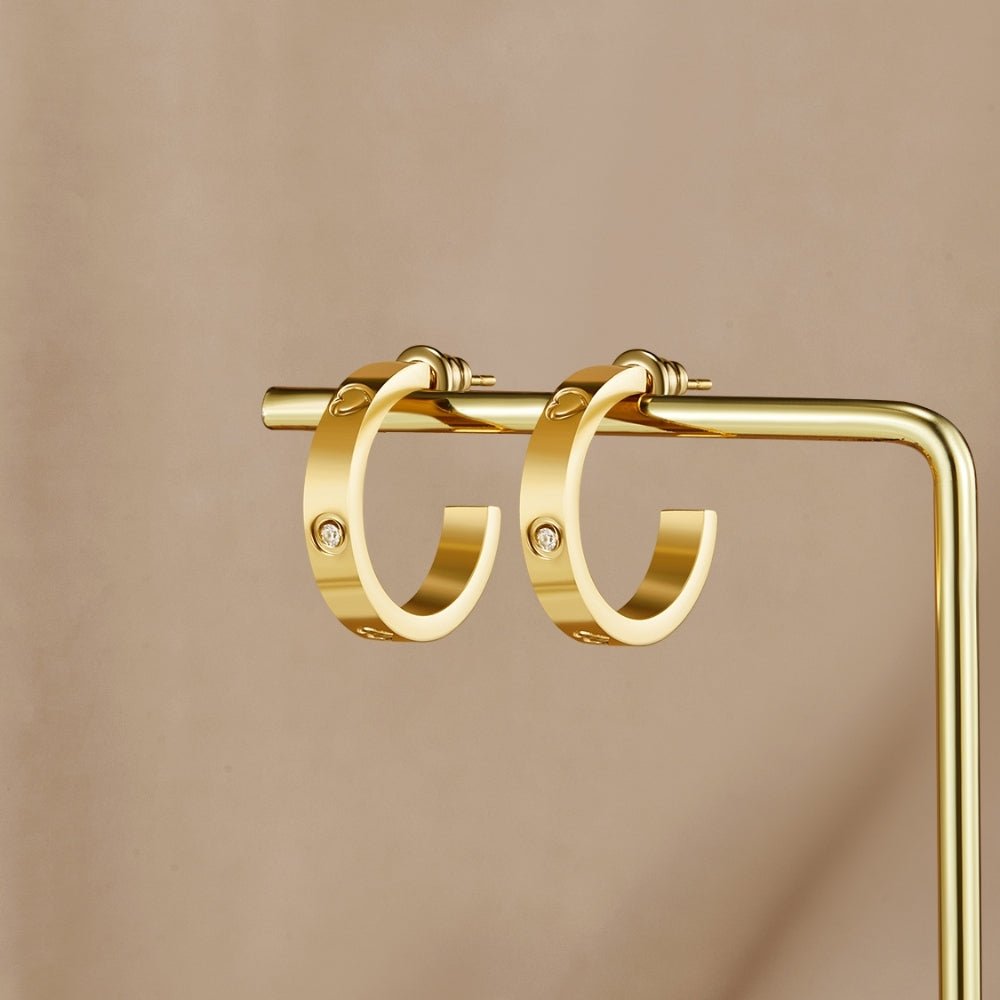 'Small Love' Hoop Earrings