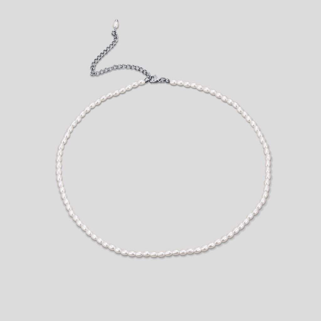 Temi Pearl Silver Necklace