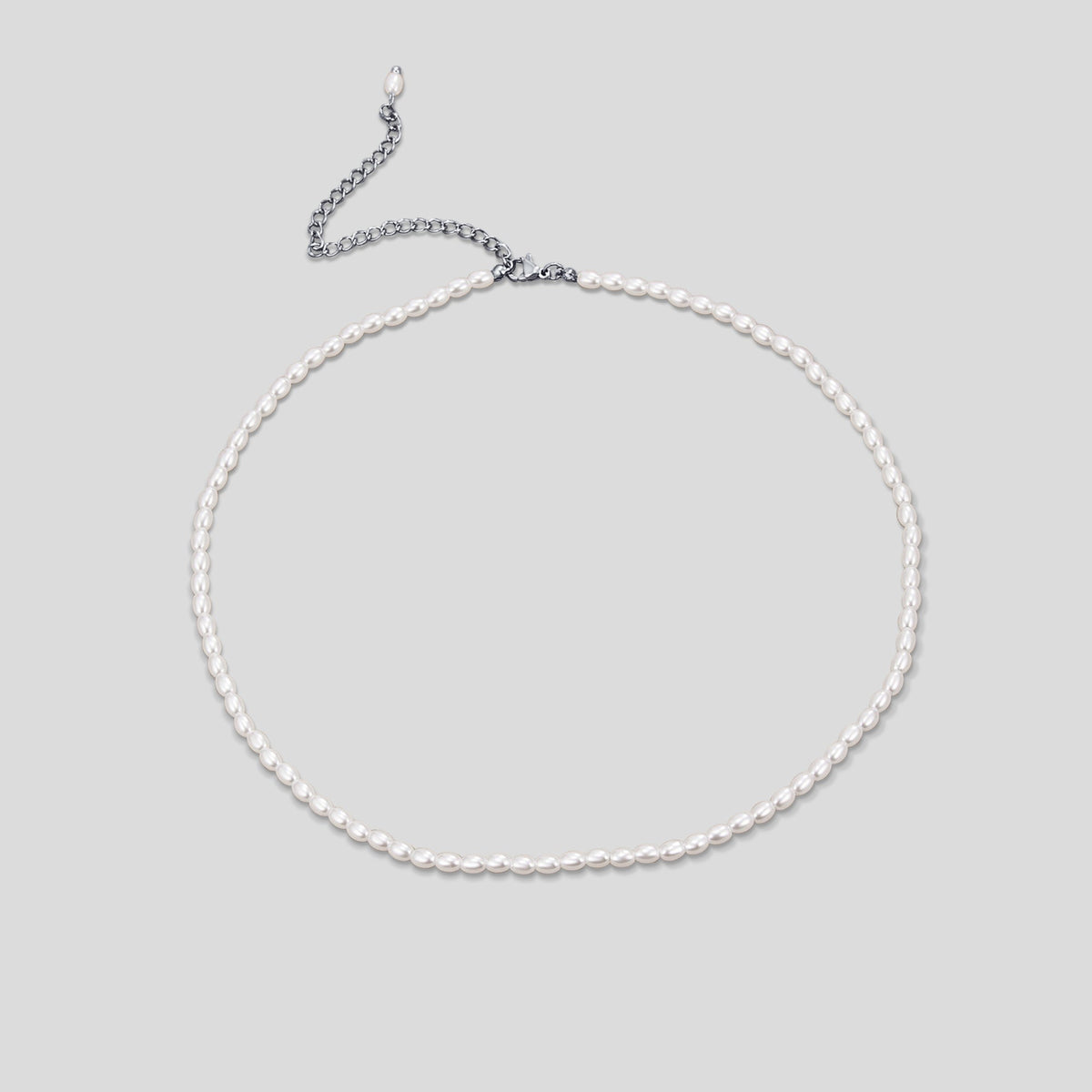 Temi Pearl Silver Necklace